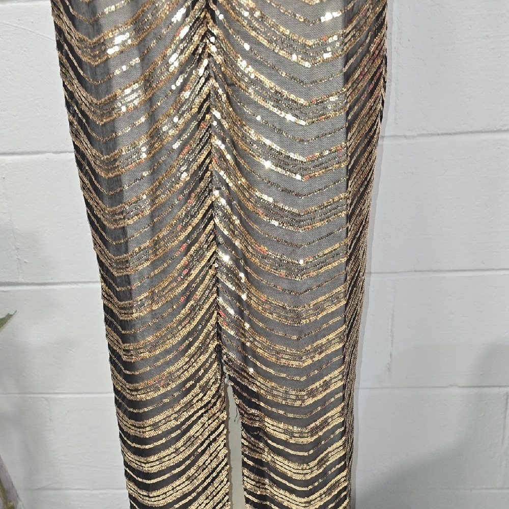 Fashion Nova Black and Gold Dress - Picture 10 of 12